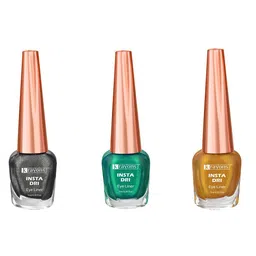 krayons Set of 3 Insta Dri Sparkling Waterproof Eye Liners - 7 ml Each image 1