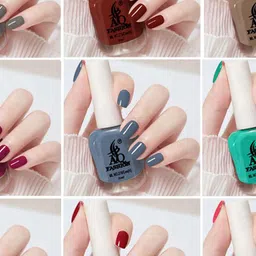 AQ FASHION Set Of 9 Glossy Long Lasting Nail Polish - 7 ml Each image 2