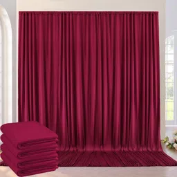 Vistook 20x10FT Wrinkle Free Decoration Backdrop Maroon Curtain 5x10 (4 Panels) Reflector-picture-21