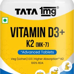 tata 1mg Vitamin D3+K2 (MK-7 )Advanced Tablet| For Stronger Bones and Immunity-picture-44