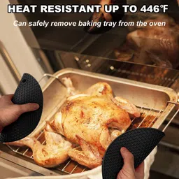 vibecraft Black Trivet – Heat Resistant Non-Slip Pot & Pan Stand Matt Trivet image 5