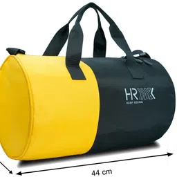 hrx by hrithik roshan 30 L Gym Duffel Bag - for men & women - Yellow, Black image 4