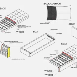 casacraft from pepperfry Ines Velvet Pull Out Sofa Cum Bed In Teal Colour With Storage image 4
