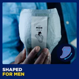 tena MEN Fit Guard Level 3 Active Fit | Absorbent Incontinence Pad | 32 Units Adult Diapers - L image 4