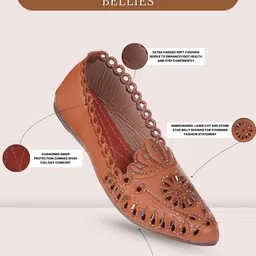 trendvine Comfort Belly Flats Mojaris For Women image 4