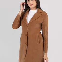protex Tweed Solid Coat For Women image 3