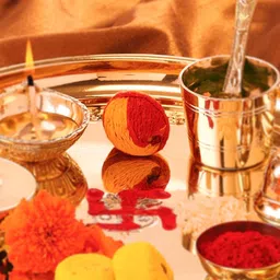 tied ribbons Diwali Bhai Dooj Gift Set for Brother - Hershey Kisses Chocolate (1 Pc) and Card Polyresin Gift Box image 3