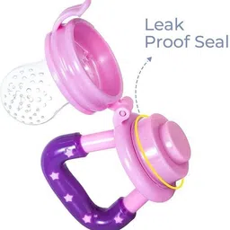yuvex NEW PINK NIBBLER WITH SPOON WITH NIBBLER FOR BABY USE NOT HARMFULL FOR BABY Feeder image 3