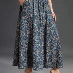 sandiam sales Women Flared Blue Crepe Trousers-picture-27