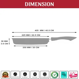 shery Grill Pan 22.5 cm diameter 1 L capacity image 3