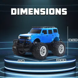 wembley Rechargeable Adventure Jeep Off Roader All-Terrain & 4 Headlight Mode RC Car image 2