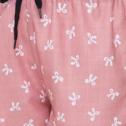 FashionRack Women Rose & Green Set of 2 Printed Lounge Shorts image 3