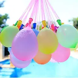 aganta Solid Bunch 111 Holi Balloons Easy Quick Start Splash Party with Kids Pani Ke Gubbare Magic Balloon image 3