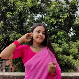 moda rapido Solid/Plain Bollywood Georgette Saree image 2