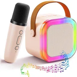 BazaarNest Karaoke Machine for Kids Adults with Wireless Mics Portable Bluetooth Speaker 5 W Bluetooth Speaker-image-99