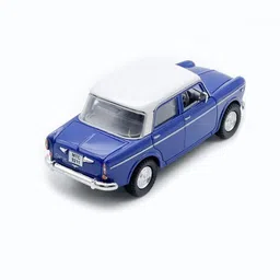 fun factory toys Queens 70 Vintage Fiat Toy Car with Pull Back Action (Color May Vary) image 5