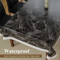 kuber industries PVC 8 Seater Self Design Table Cover image 4