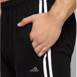 anam Men Striped Black Track Pants-picture-25