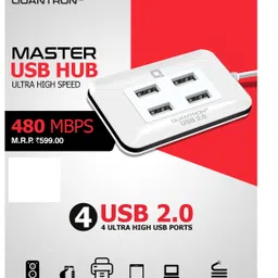 Quantron High Speed Upto 480Mbps USB HUB 2.0 USB Hub image 2