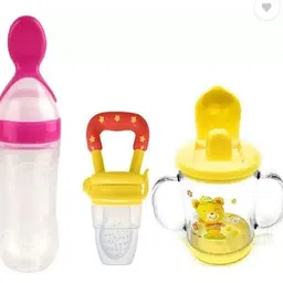 royal krafts Combo of Fruit Pacifier, Feeding Spoon and Sipper Cup (Multicolor)- Silicon-picture-16