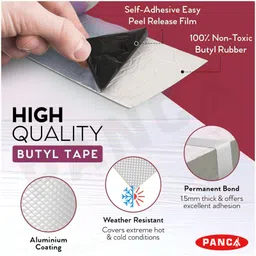 panca Tile Crack Repair Filler Pipe Leakage Tape, Ceiling Crack Repair Waterproof Leakage Tape (Manual) image 3