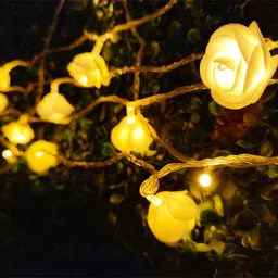nisco 20 LEDs 4 m White Steady Flower Rice Lights image 3
