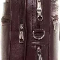 jairaj Men & Women Brown Messenger Bag image 3