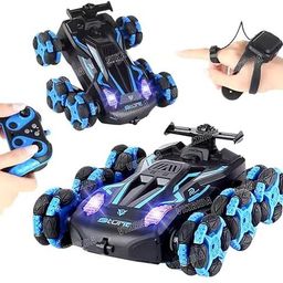 vikrida Gesture Sensing Stunt Rc Cars, 6Wd Rechargeable Racing Drift Double-Sided Car-picture-3