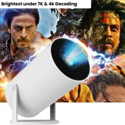 SACRO Smart Projector for Home 4K Support Rotabable Design withApp Netflix,YouTubeZ337 (4500 lm / 1 Speaker / Wireless / Remote Controller) Portable Projector-picture-20