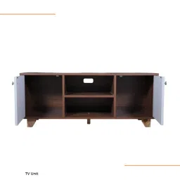 gudsmith Enigneed Wood 55 Inch TV Unit in Columbian Walnut Finish image 3