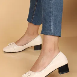 ELLE Buckled Block Heel Pumps image 4