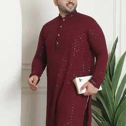 SOJANYA PLUS Sequinned Pure Cotton Kurta image 2