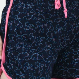 BAESD Women Pack of 3 Conversational Printed High-Rise Pure Cotton Regular Shorts image 2