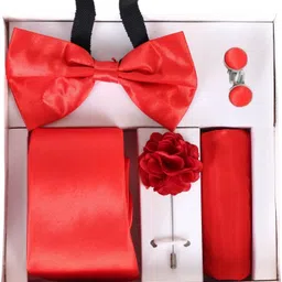 RANDOM STRIPE Satin Cufflink & Tie Pin Set image 1