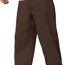 perisfashion Men Straight Fit Mid Rise Brown Jeans image 1