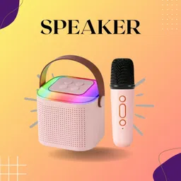 BRVIMA 10W Bluetooth Speaker Wireless Karaoke Mic Speaker with RGB Light speakersUY63 10 W Bluetooth Party Speaker-image-63