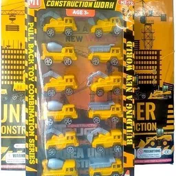 vrux 12-Pcs Construction Engineering Trucks Small Construction Set Toys For Kids.-picture-33