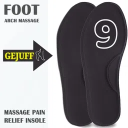 gejuff Size 9 Shoe Sole for Men & Women Memory Foam Inner Soft Pad Non Slip Form Form Arch Regular Shoe Insole-picture-12