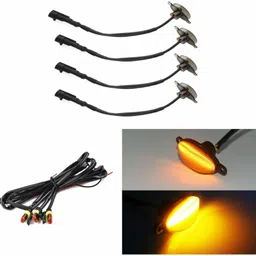 flipkart smartbuy 4 Led Car Grill Light high-quality ABS and imported chips Car Fancy Lights image 2