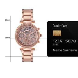 GUESS Women White SOLSTICE Skeleton Dial Analogue Chronograph Watch GW0403L3 image 2
