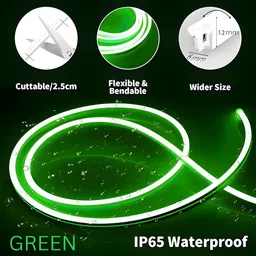 shinepark 600 LEDs 5 m Green, Pink Steady Strip Rice Lights image 3