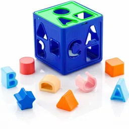 hiyaanexim shape sorter cube Activity Fun Geometrics Shape Blocks Educational Learning Toys image 2