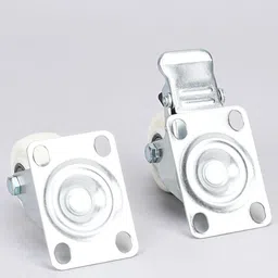 hkey 50MM Heavy Duty Caster Wheels with 360 Degree Braking and Locking Furniture Caster image 4