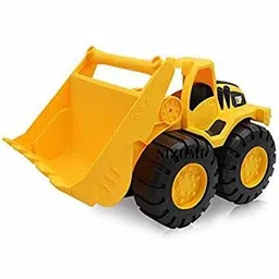 amar tex Crazy Toys Fricton Powered Kids Dumpr Manstr Truk + jJCB+Bulldozr Toy for Children Jumbo Size Shater Proof Set(Multicolor) image 3