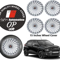origin paradise 15 Inch Silver Wheel Cover/Cap for Tata Punch, Car Wheel Cover (15 Inch) Wheel Cover For Tata Universal For Car-picture-12