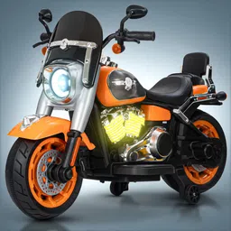 baybee Thunderbolt Bike for Kids Electric Ride On Bike with Foot Accelerator & Music Bike Battery Operated Ride On-picture-21