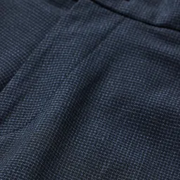 snitch Men Slim Fit Dark Blue Polyester Trousers image 2