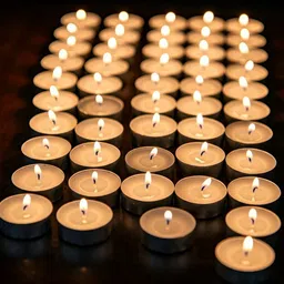 pleasing forest AN_(A_155)_Tealight_White_Pack Of -50 Candle image 3