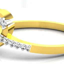 avsar BOR006YA 18kt Cubic Zirconia Yellow Gold ring image 4