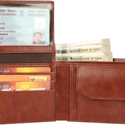 vizodo Men Casual, Trendy, Formal, Evening/Party Brown Artificial Leather Wallet - Mini image 2